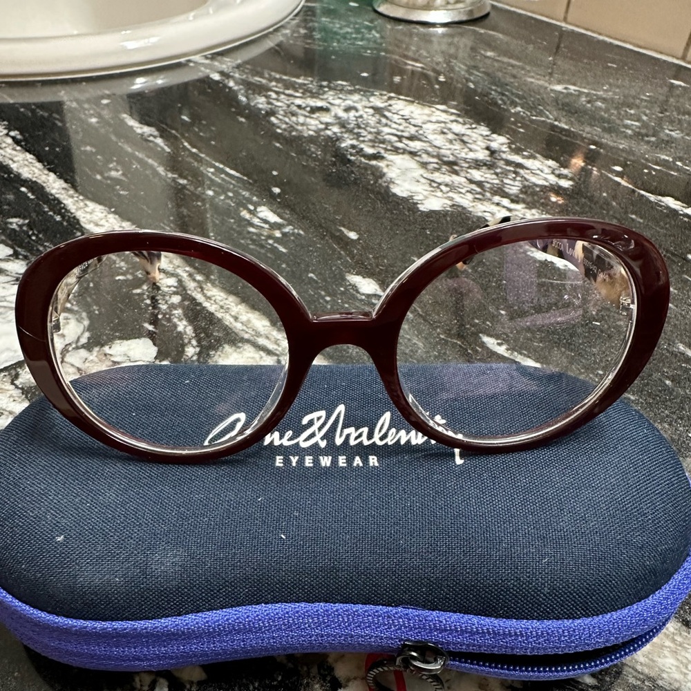Face a Face Bocca  Deep Burgundy Glasses NWOT No prescription in them!